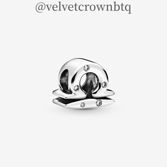 Pandora Sparkling Libra Zodiac Charm - Picture 1 of 4